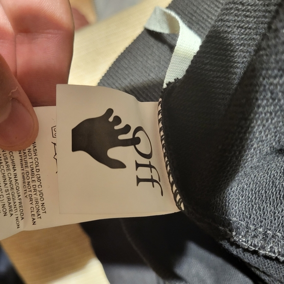 Rare Off White Tape Hoodie - Picture 4 of 4